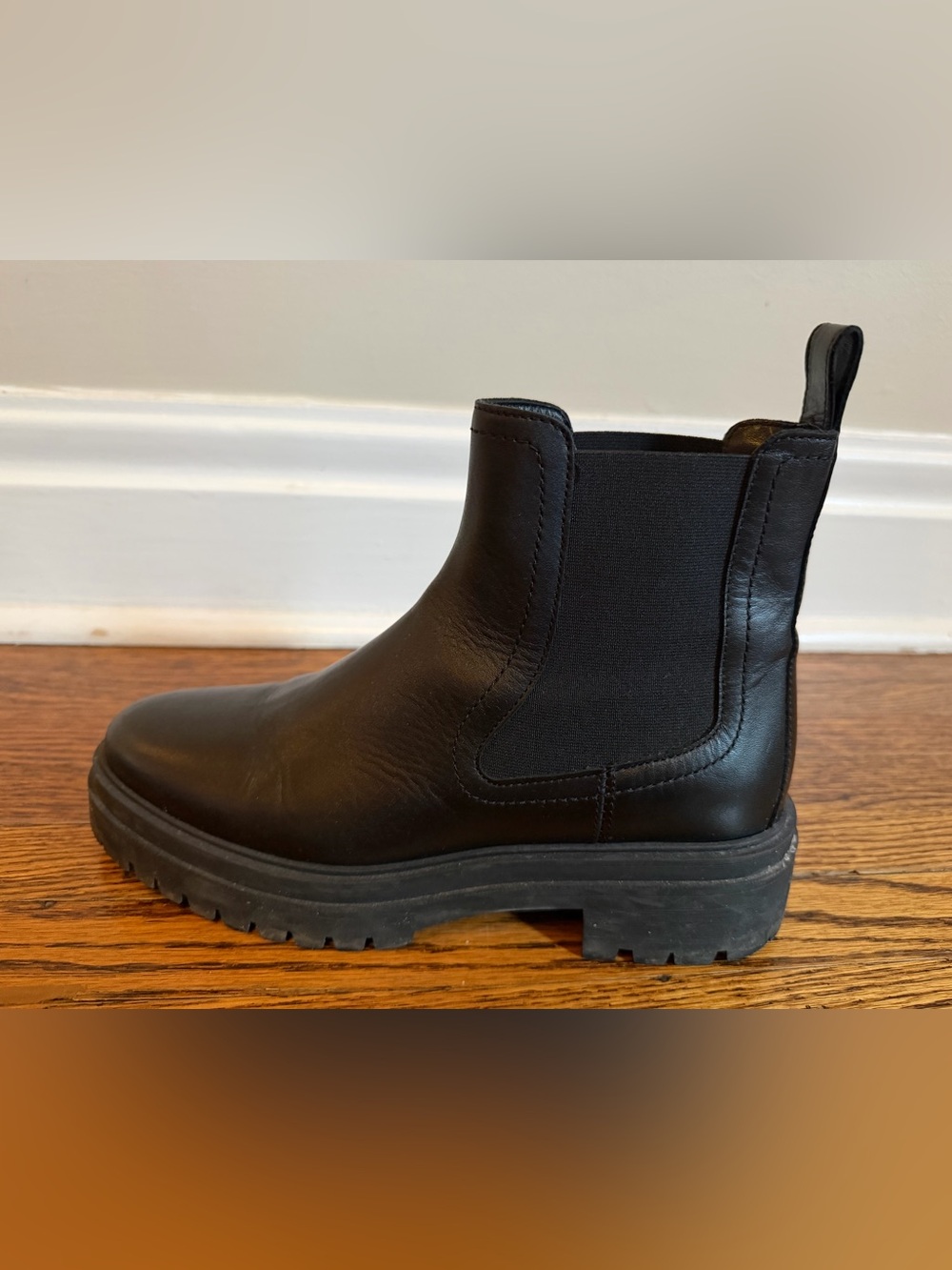 ba&sh Black Leather Women's Chelsea Boots